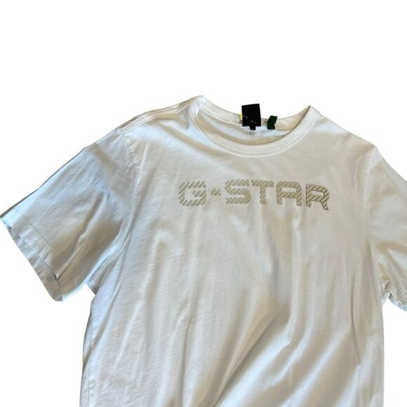 G-Star Organic Cotton Big Logo Crewneck Short Sleeved T-Shirt - Picture 6 of 8